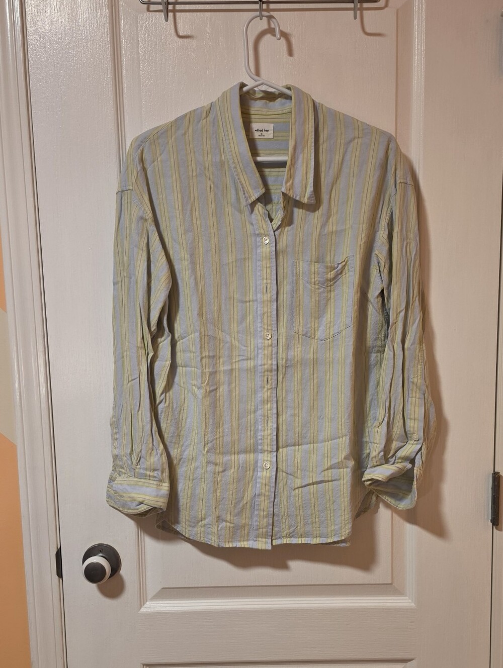 Aritzia Wilfred Free Linen Button Up Shirt